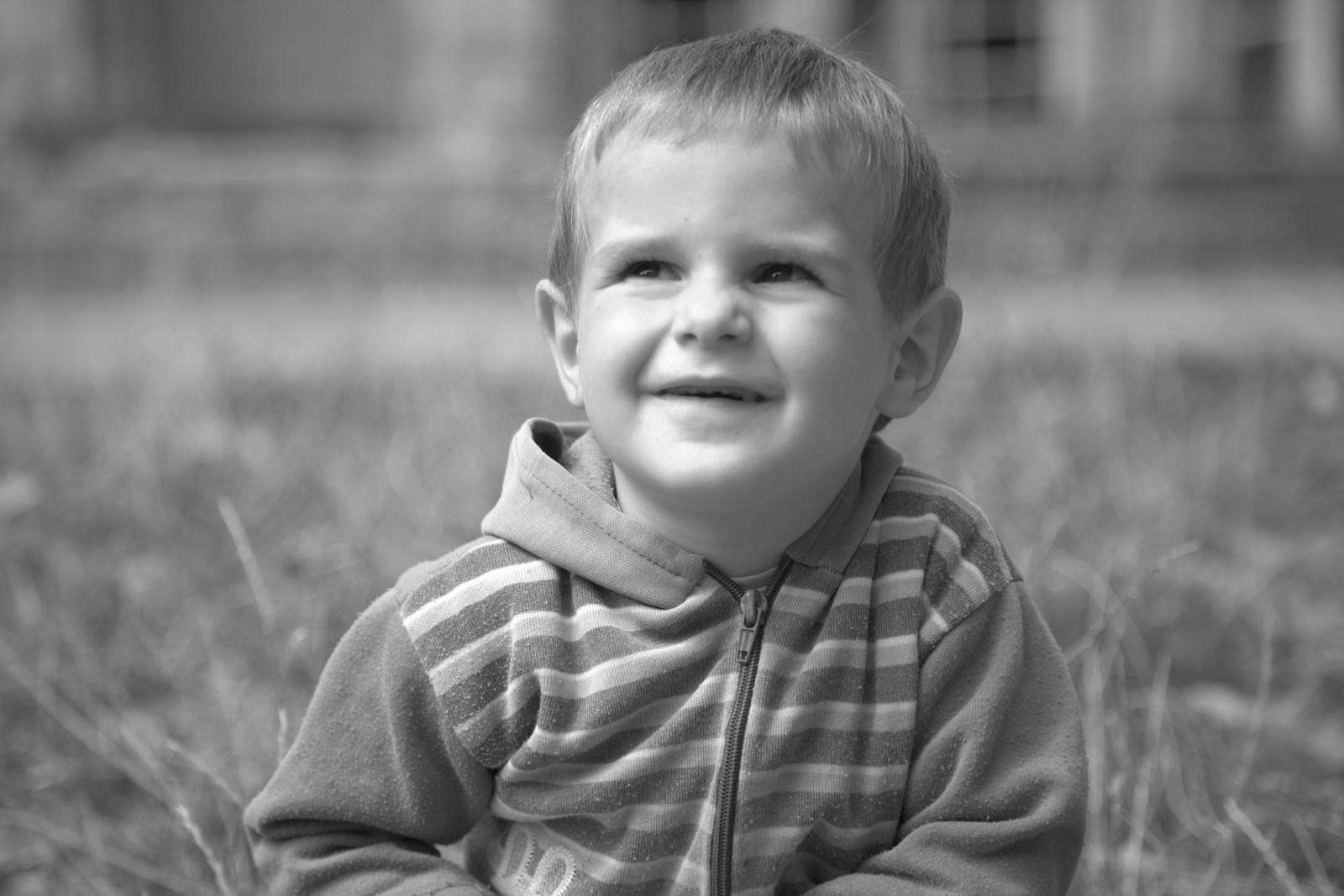 A smiling young boy in Armenia
